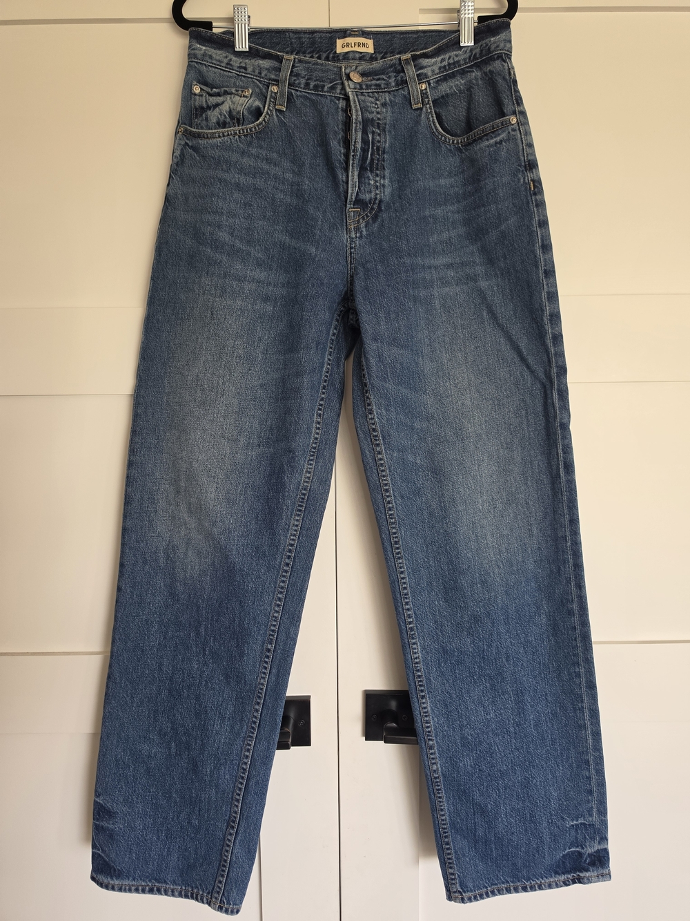 GRLFRND Low Rise Boyfriend Blue Jeans